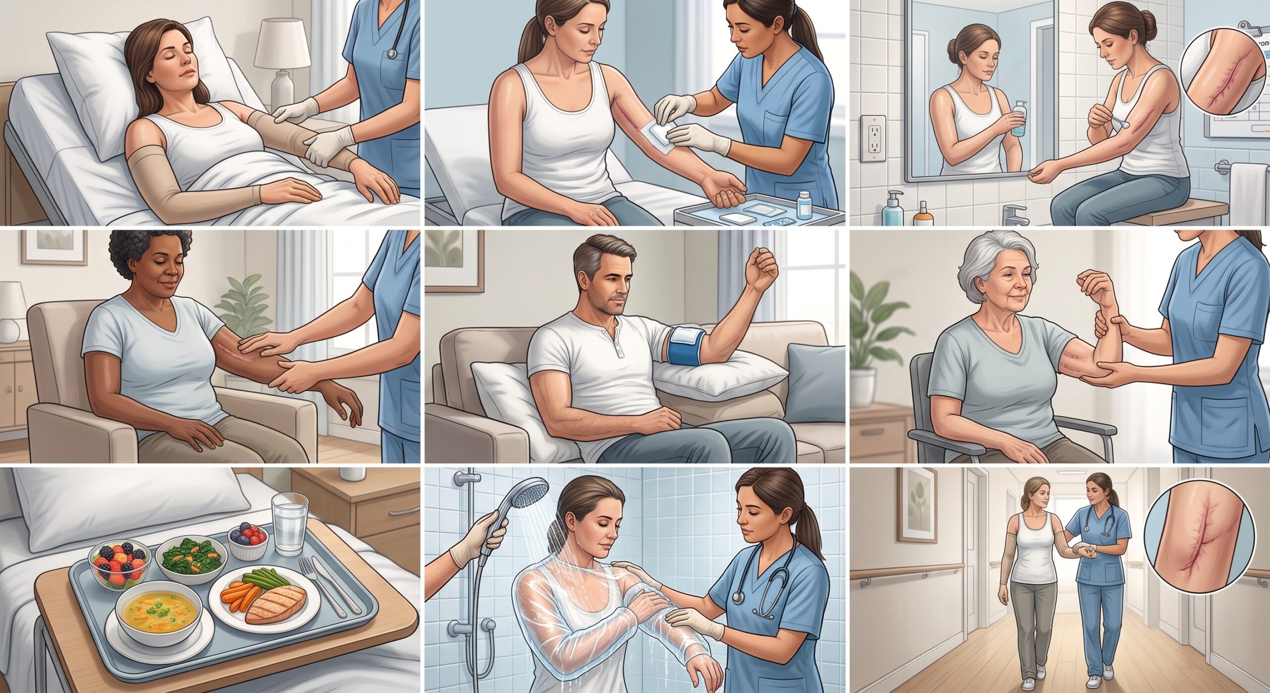 Recuperação e cuidados pós-operatórios lifting braquial, Dra. Silvia Hirata